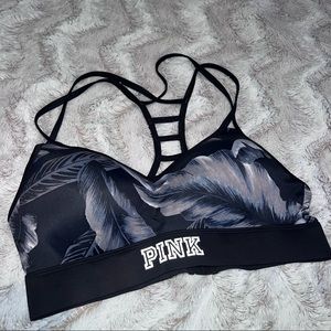 Victoria’s Secret PINK sports bra w/ ladder back and adjustable back closure med